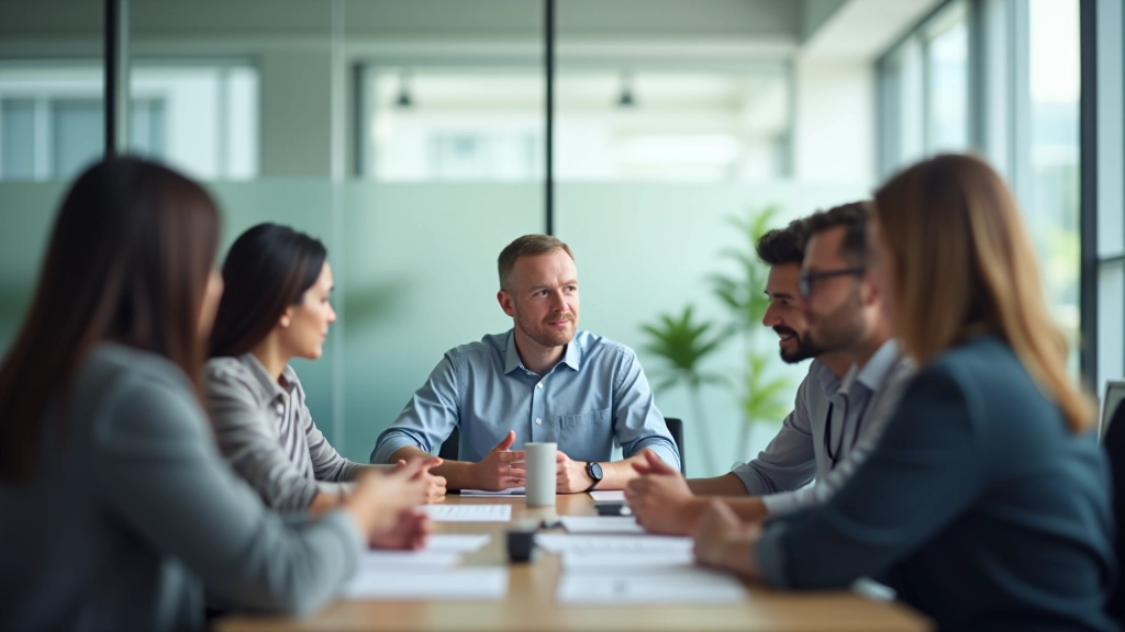 Professional team in discussion