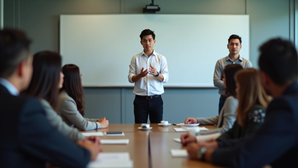 Manager training session with diverse participants