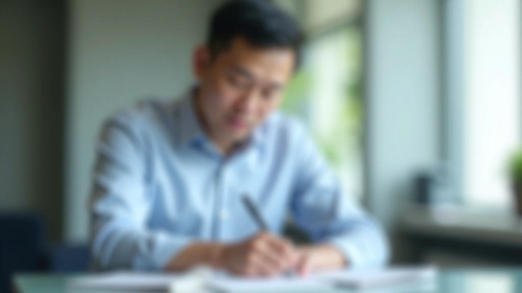 Person engaged in conversation, taking notes and showing understanding through thoughtful reflection